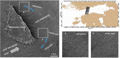 An Example Of Wave Refraction And Cross Sea Near Naissaare Island In Download Scientific