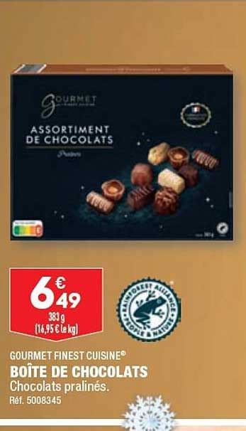 Promo Gourmet Finest Cuisine Bo Te De Chocolats Chez Aldi Icatalogue Fr