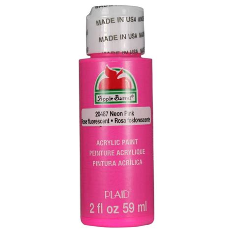 Apple Barrel Gloss Acrylic Paint Neon Pink 2 Oz