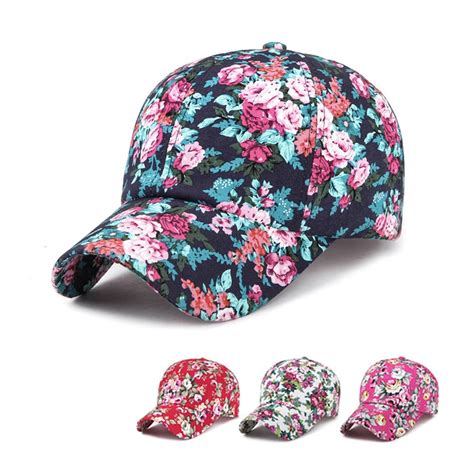 Fashion Floral Baseball Cap Women Hats Spring Snapback Summer For Women