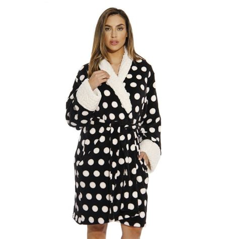 Just Love Just Love Polka Dot Kimono Robe Bath Robes For Women