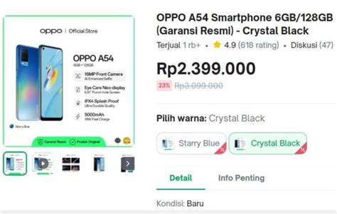 Harga Hp Oppo A Ram Gb Resmi Terbaru Per Agustus