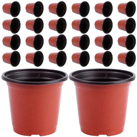 100 PCS PLASTICA Vaso Per Da Fiori Succulento Piante D Appartamento EUR