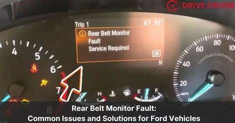 Fixing Rear Belt Monitor Fault In Ford Tips For Maintenance Safety