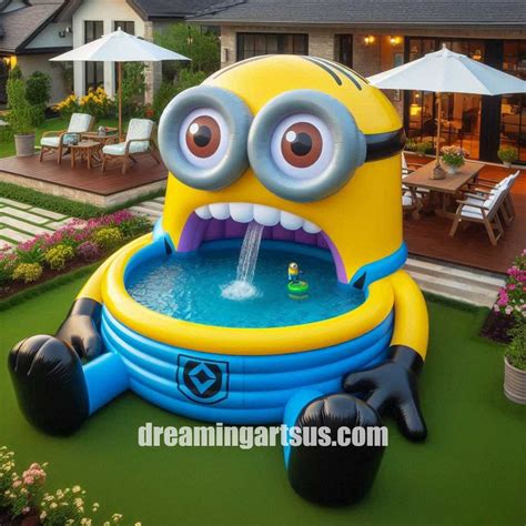 Inflatable Minion Shaped Pool: Unique Swimming Pool Design For Minion Lovers