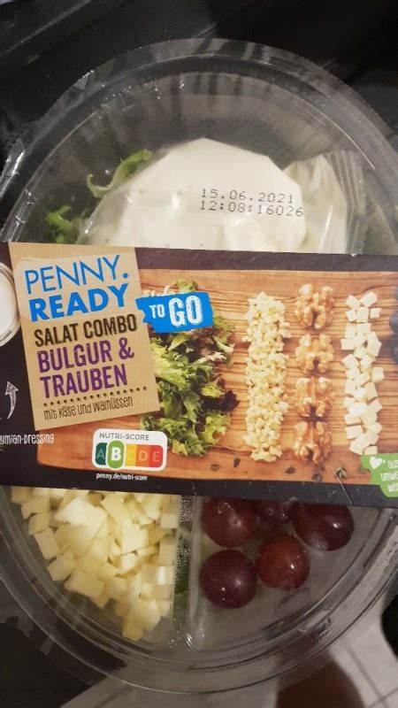 Penny Ready Salat Combo Bulgur Traube Kalorien Neue Produkte Fddb