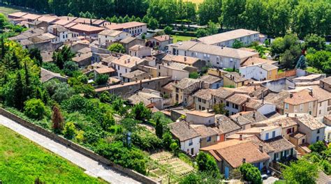 Aerial View of the Base City of Carcassonne Stock Image - Image of ...