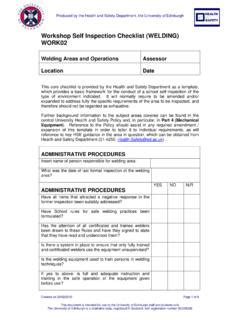 Get Gas Welding Equipment Inspection Checklist Engineering S Advice