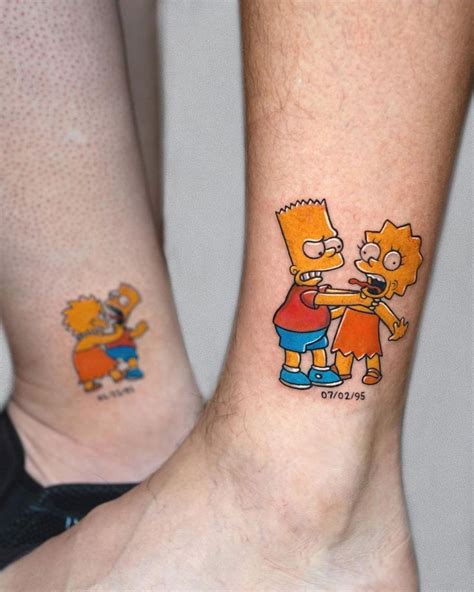 Bart And Lisa Sibling Tattoo Printable Computer Tools