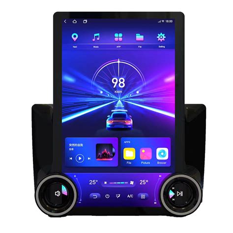 Car Android Screen and DVR Dash Camera 11.8inch 2K Dual Knobs vertical ...