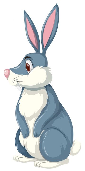 Premium Vector | A rabbit on white background