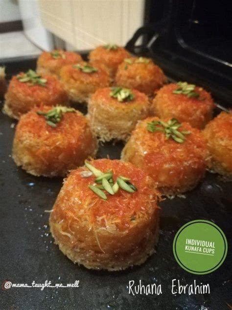 Kunafa Cups Recipe By Ruhana Ebrahim Recipe In 2024 Recipes Kunafa