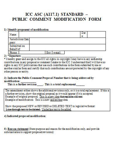 Free Comment Form Samples In Pdf Ms Word