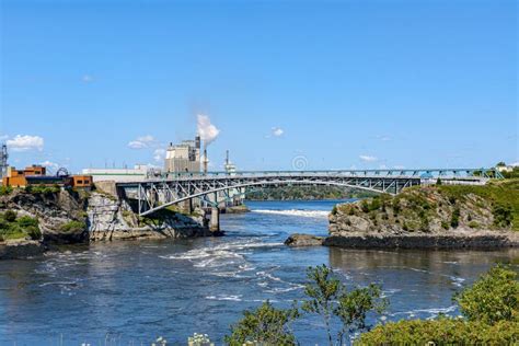 Reversing Falls Bridge, Saint John NB Stock Photo - Image of bridge ...