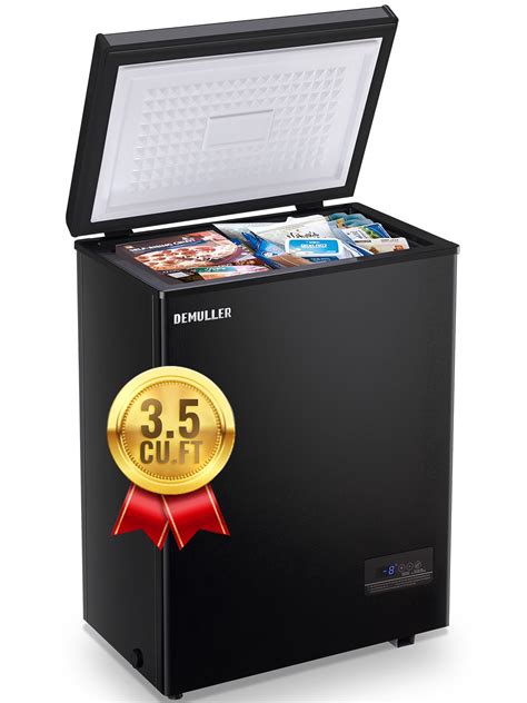 DEMULLER 3.5 CU.FT Mini Fridge with Freezer Compact Small Deep Freezers ...