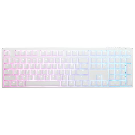 Buy Ducky One White RGB Hot Swap Mech Keyboard Cherry Clear DKON ST WUSPDPWWWSC PC