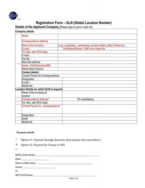 Registration Procedure For Obtaining Gs1 Company Prefix Gs1 India