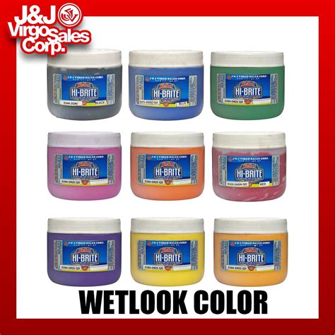 J J Virgo Sales Corp Wetlook Colored Rubberized Hi Brite Kilo