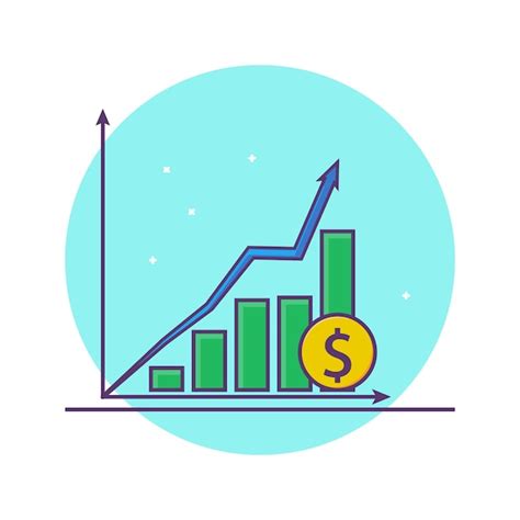 Gráfico de análise financeira Vetor Premium