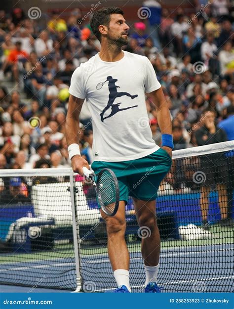 Grand Slam Champion Novak Djokovic Of Serbia During Practice At The