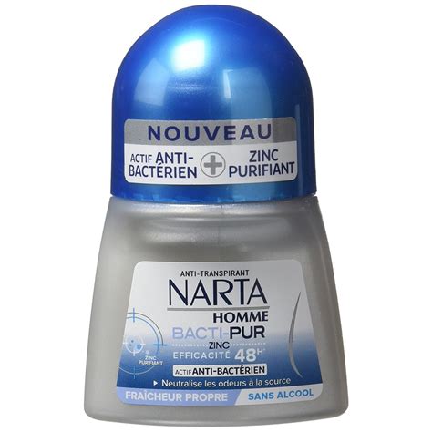 Narta D Odorant Roll On Pour Hommes Bacti Pur Ml Maxibeauty