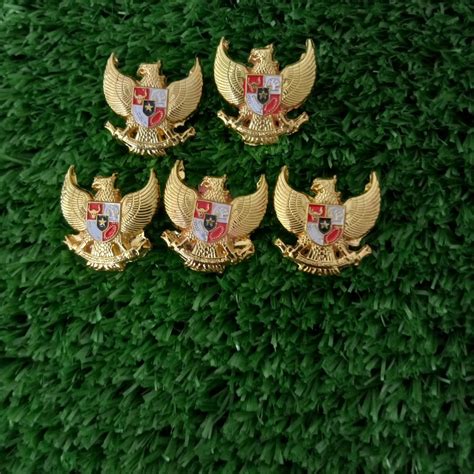 Jual Paket Isi Pin Bross Burung Garuda Full Kuningan Emas Mengkilap