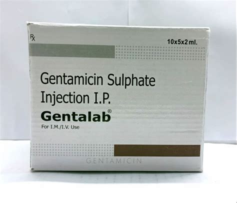 Worldwide Gentalab Gentamicin Sulphate Injection Mg At Rs Vial