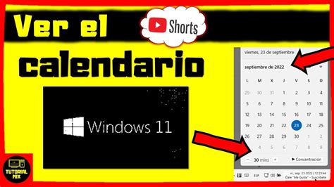 C Mo Ver El Calendario En Windows Youtube