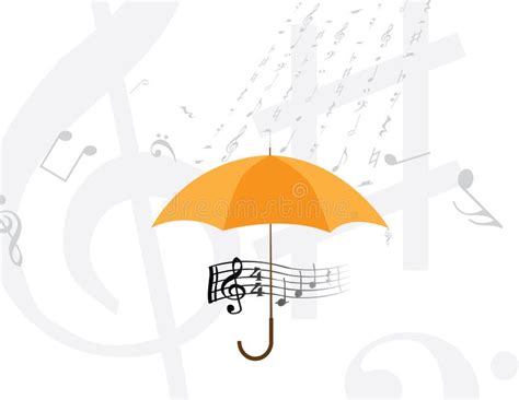 Abstract Rain of Music Notes Stock Illustration - Illustration of ...