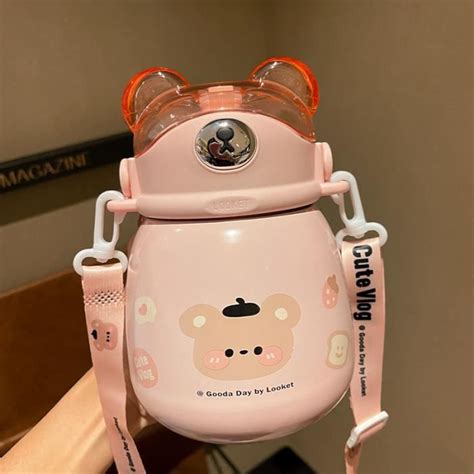 Bouteille Isotherme Bouteille Kawaii En Acier Inoxydable Ml Thermos