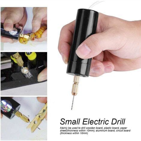 Mini perceuse électrique portable Micro USB Petit mandrin Outils