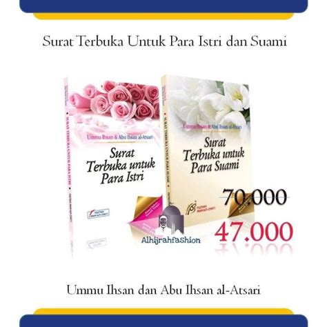 Jual Buku Paket Surat Terbuka Untuk Para Istri Dan Suami Set Lengkap