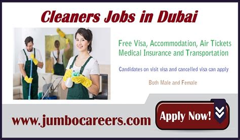 Male And Female Cleaner Jobs In Dubai With Free Accommodation