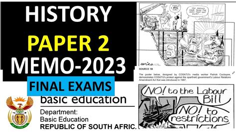 HISTORY PAPER 2 MEMO 2023 NOVEMBER FINAL EXAMS THUNDEREDUC YouTube