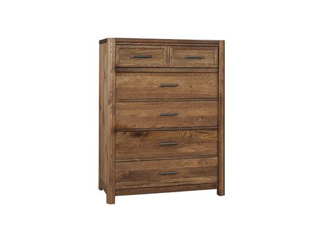 Vaughan Bassett 790 115 Bedroom Crafted Oak 5 Drawer Chest Natural