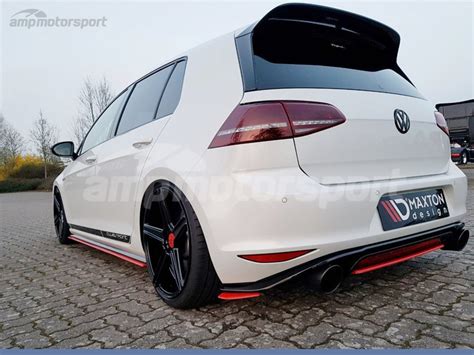 Splitters Traseiros Para Vw Golf Mk Gti Clubsport Vermelhos