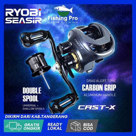 Jual Cod Ryobiseasir Cast X Reel Pancing Bait Casting Kumparan