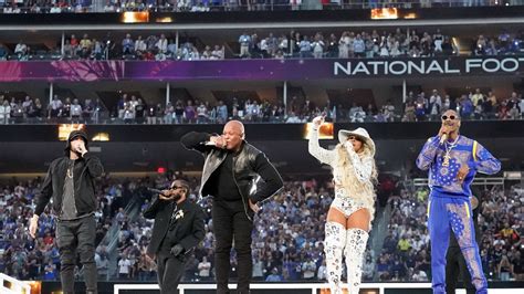 Super Bowl 56: Dre, Snoop and friends deliver epic show during halftime ...