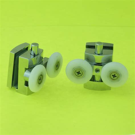 2 X Twin Bottom Zinc Alloy Shower Door Rollersrunnersspares 23mm Wheels L101 Ebay