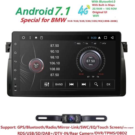 1 Din Android 7 1 Car Radio GPS Car Multimedia Player For BMW E46 M3