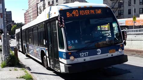 Mta 2010 Novabus Lfsa Articulated Low Floor 1217 Bx40 Bus Youtube