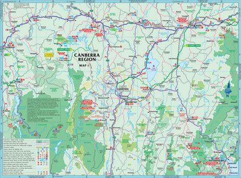 Australian Capital Territory (ACT) tourist map - Ontheworldmap.com