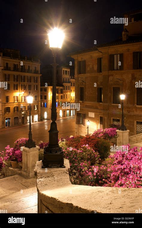 Roma Italia flores en la Piazza di Spagna Los Pasos Españoles