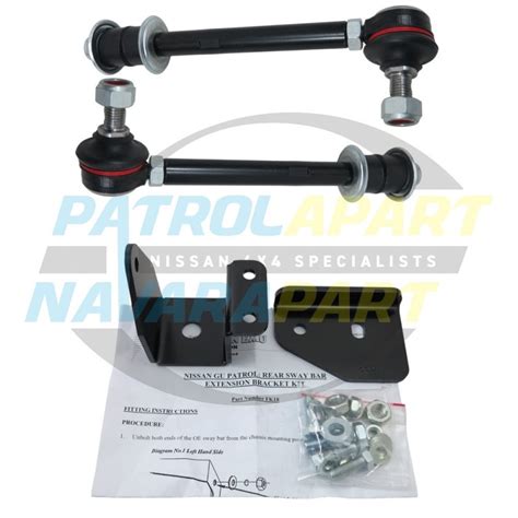 Front Sway Bar Links And Rear Extension Brackets Suits Nissan Patrol Gu Y61