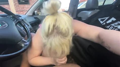 Blonde White Girl Facial After She Deep Throat My BBC In Car