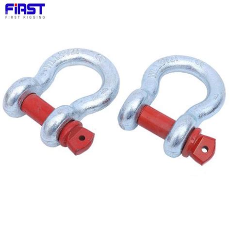Hot DIP Galvanized Ton G Screw Pin Anchor Bow Shackle Connecting Link And Rigging