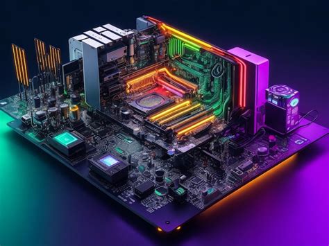Premium Ai Image Computer Parts Technology