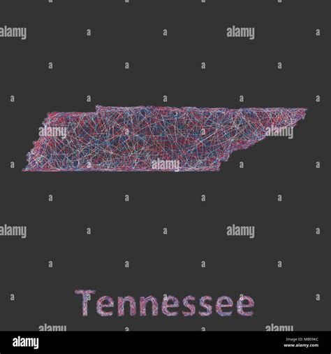 Tennessee Umriss Stock Vektorgrafiken Kaufen Alamy