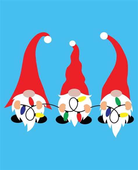 Gnome 6 Vector, Christmas Vector, Santa Vector 10352596 Vector Art at ...