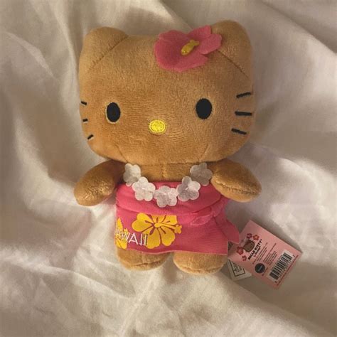 Hawaiian Hello Kitty Plush Pink Plushy In 2023 Hello Kitty Plush Hello Kitty Items Sanrio